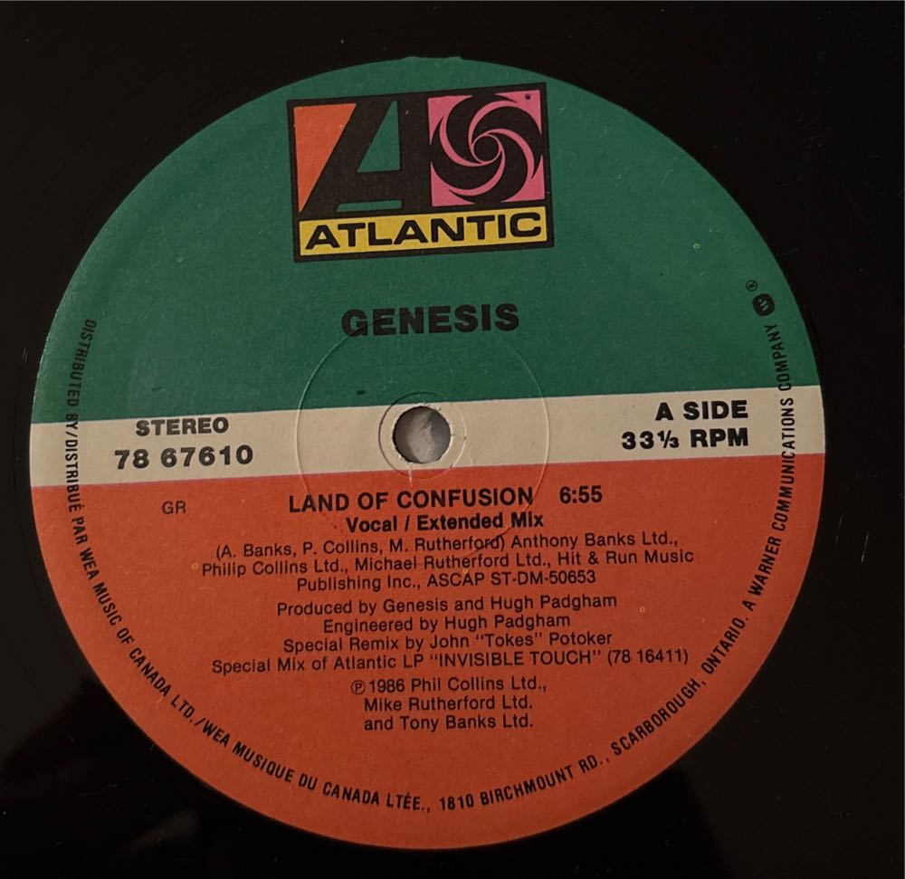 Land Of Confusion - Genesis (12”) music collectible [Barcode 5012980091867] - Main Image 3