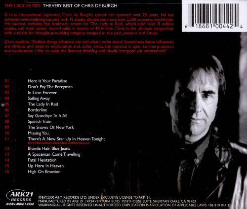 Lady in Red: The Very Best Of Chris De Burgh - De Burgh, Chris (CD) music collectible [Barcode 618681004424] - Main Image 2