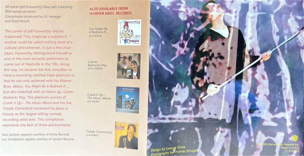 Jeff Foxworthy: Greatest Bits - Jeff Foxworthy (CD - 4307) music collectible [Barcode 093624742722] - Main Image 4