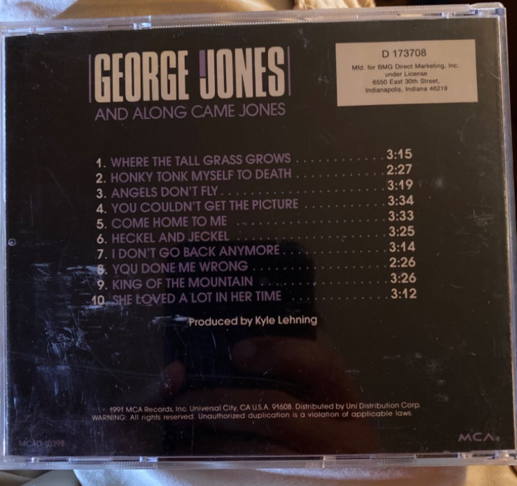 And Along Came Jones - Jones, George (Cassette) music collectible - Main Image 2