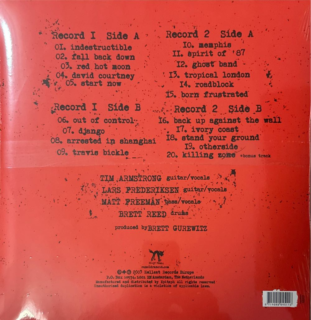 Elsie - Rancid (12”) music collectible [Barcode 8714092045116] - Main Image 2