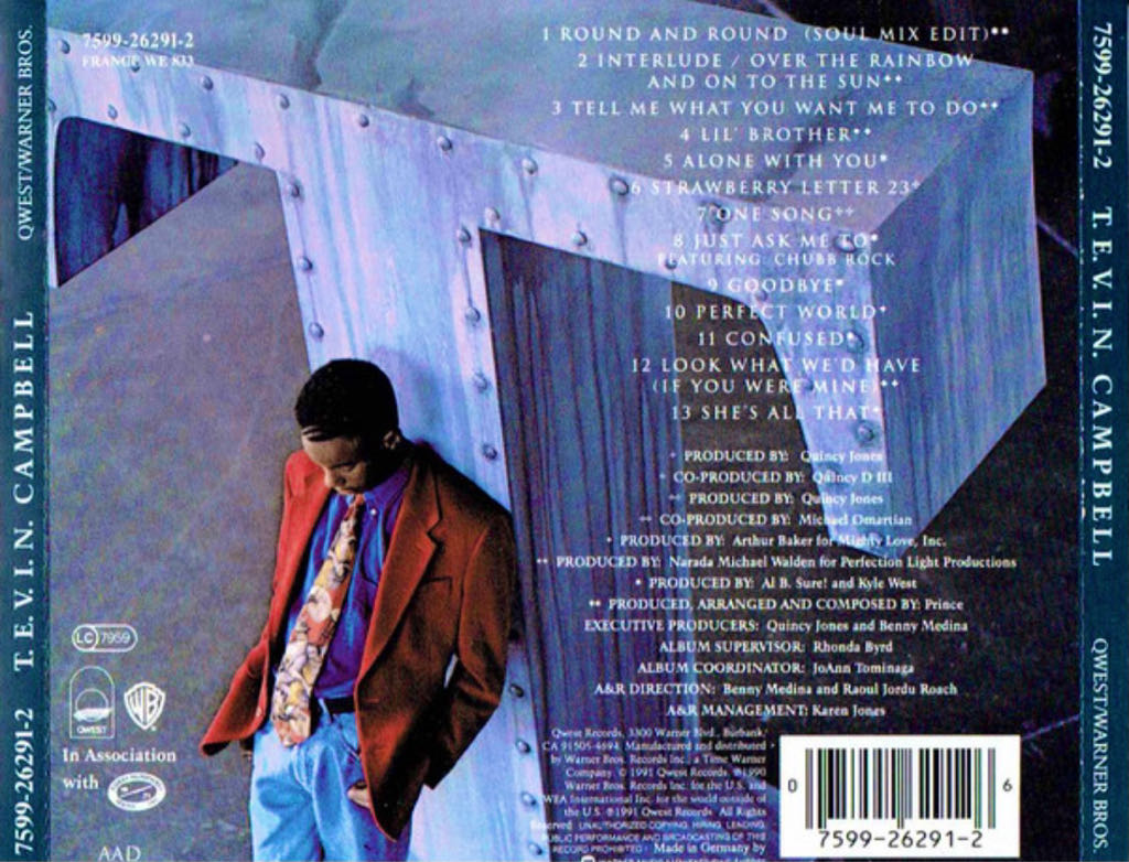 T.E.V.I.N. - Campbell, Tevin (CD) music collectible [Barcode 020831431521] - Main Image 2