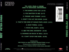 Peter Criss - Kiss (CD - 35) music collectible [Barcode 731453238626] - Main Image 2