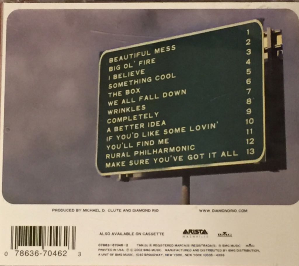 #07 Completely - Diamond Rio (CD) music collectible [Barcode 078636704623] - Main Image 2