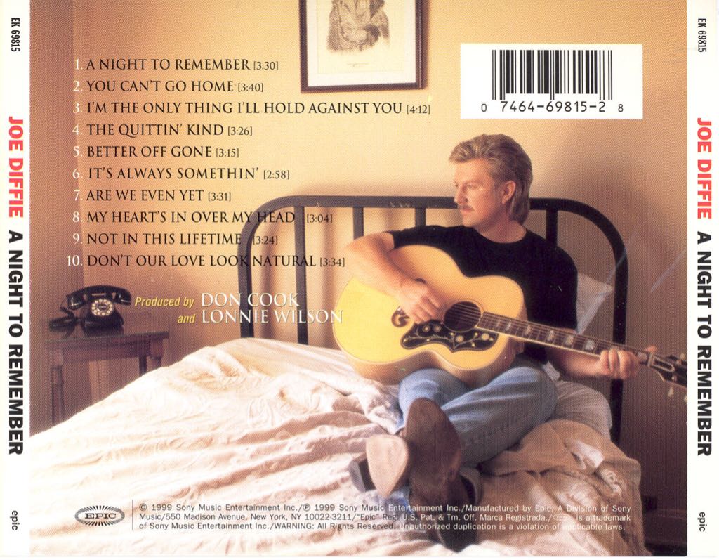 A Night To Remember - Joe Diffie (CD) music collectible - Main Image 2