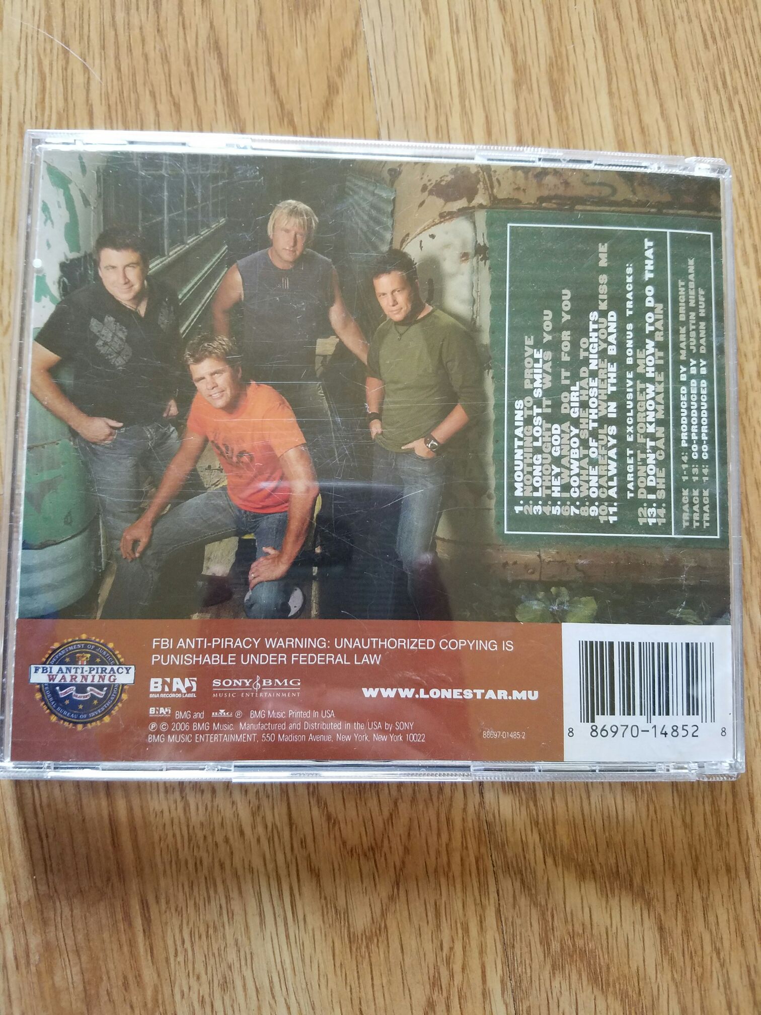 Mountains - Lonestar (CD) music collectible [Barcode 886970148528] - Main Image 2