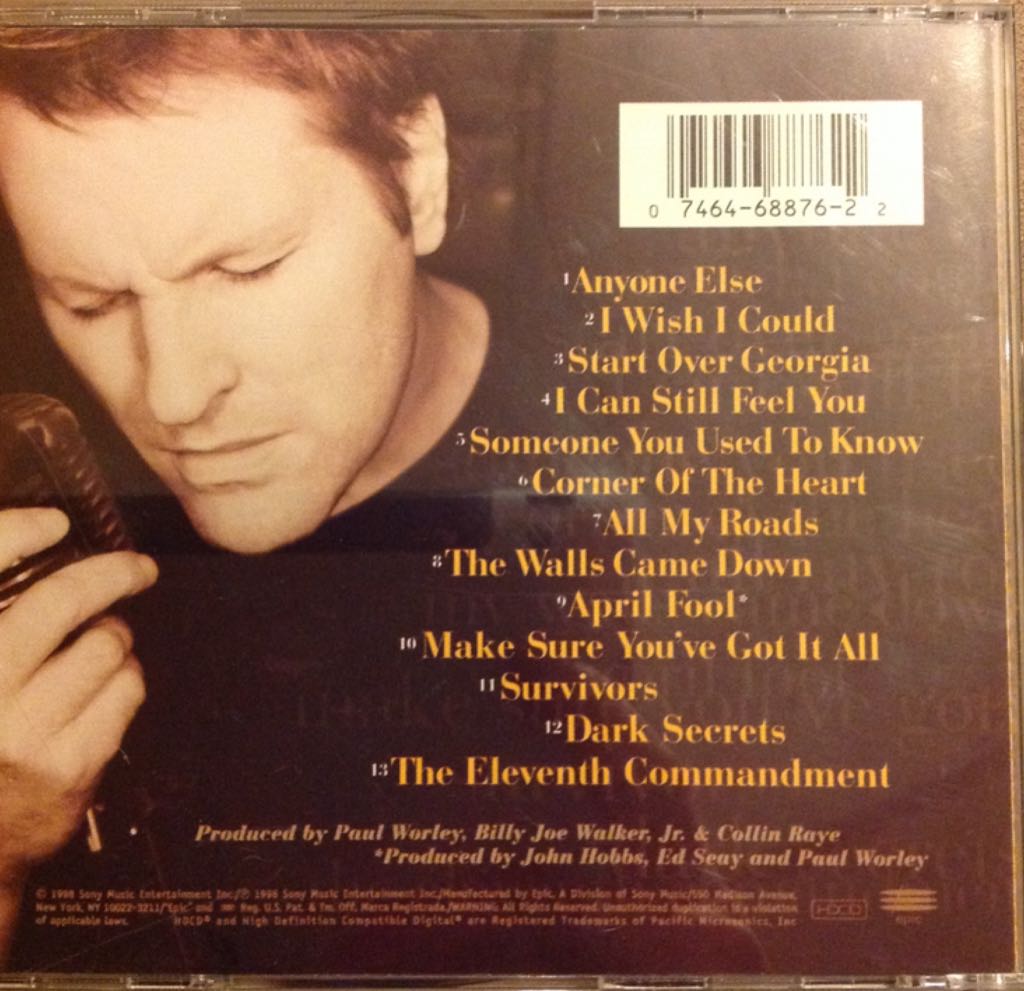 Walls Came Down - Collin Raye (CD - 46) music collectible [Barcode 074646887622] - Main Image 2