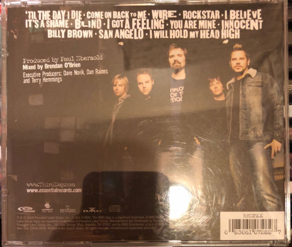 Wire - Third Day (CD - 5121) music collectible [Barcode 083061072827] - Main Image 2