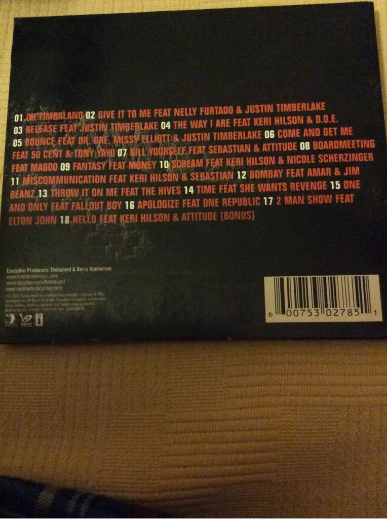 Shock Value - Timbaland (CD - 73) music collectible [Barcode 600753027851] - Main Image 2