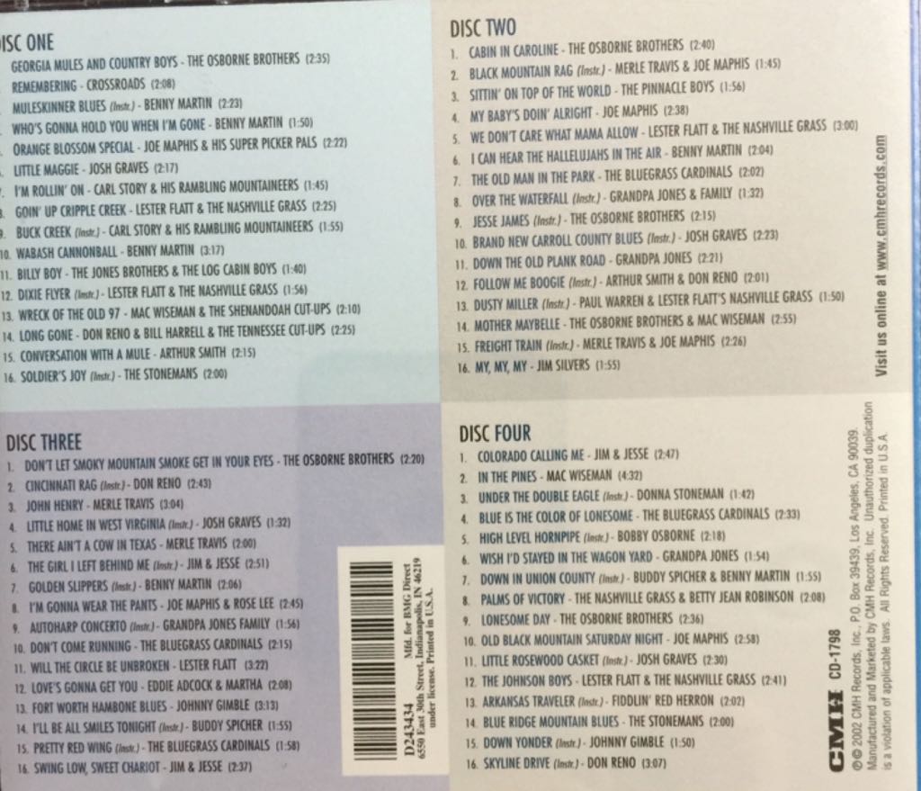 Essential Bluegrass Collection, The - Various (CD) music collectible - Main Image 2
