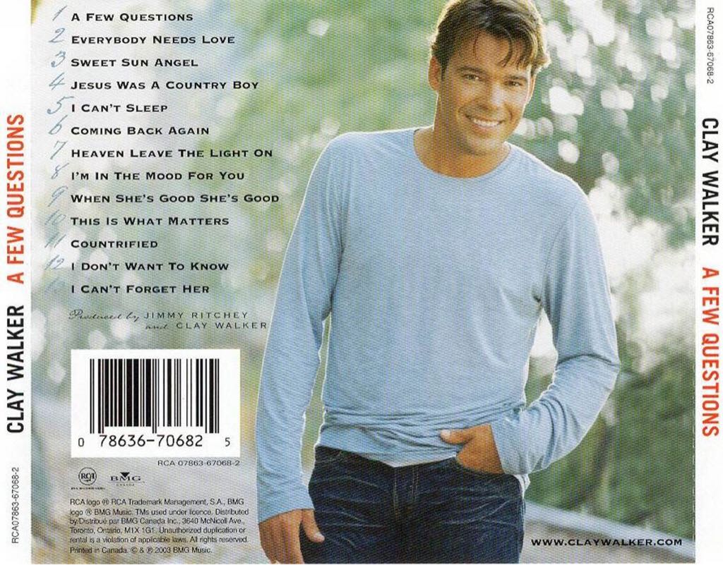 A Few Questions - Clay Walker (CD) music collectible - Main Image 2