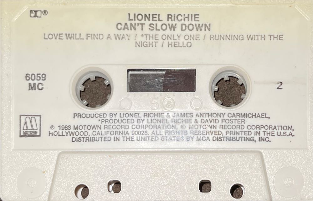 Can’t Slow Down - Lionel Richie (CD - 41) music collectible [Barcode 050109605927] - Main Image 4
