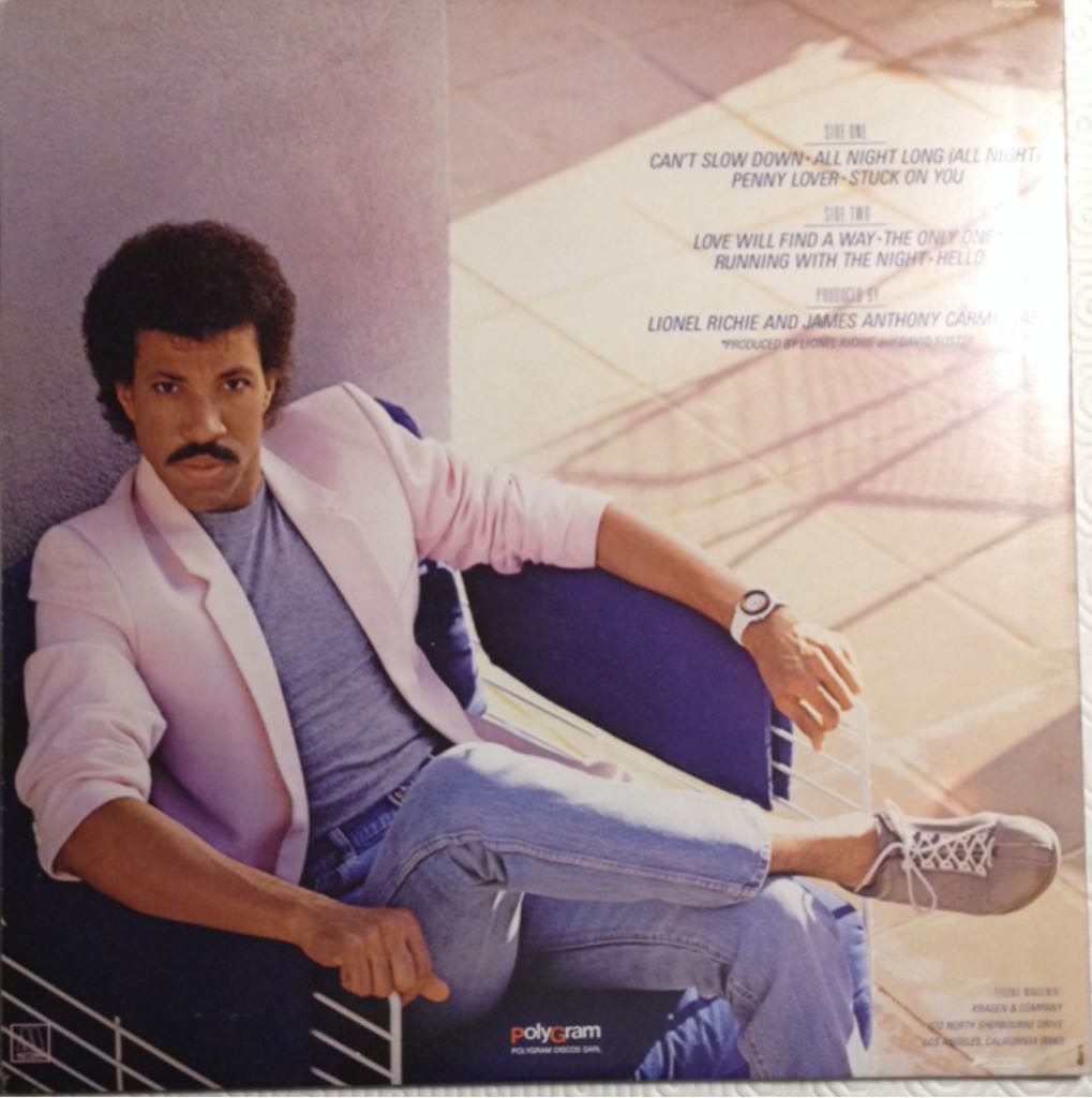 Can’t Slow Down - Lionel Richie (12”) music collectible - Main Image 2