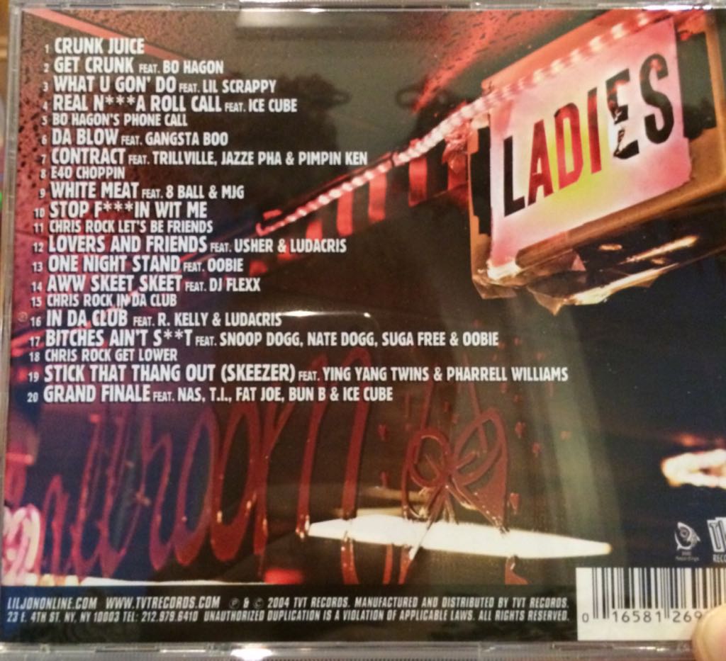 Crunk Juice - Lil Jon & The East Side Boyz (CD) music collectible [Barcode 016581269026] - Main Image 2