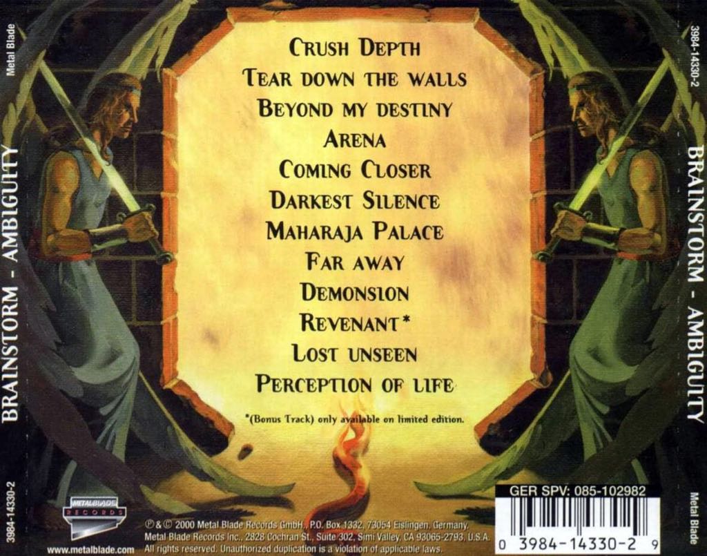 Ambiguity - Brainstorm (CD) music collectible [Barcode 039841433029] - Main Image 2