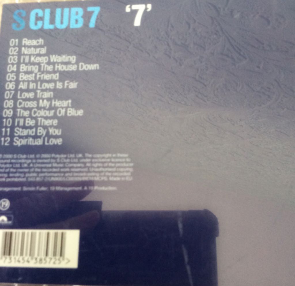 7 - S Club 7 (CD) music collectible [Barcode 731454385725] - Main Image 2