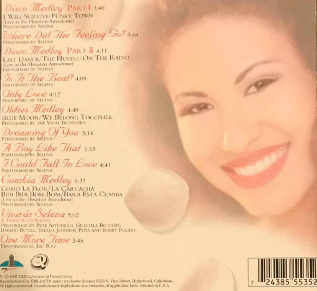Selena - Selena (CD) music collectible [Barcode 020831182027] - Main Image 2