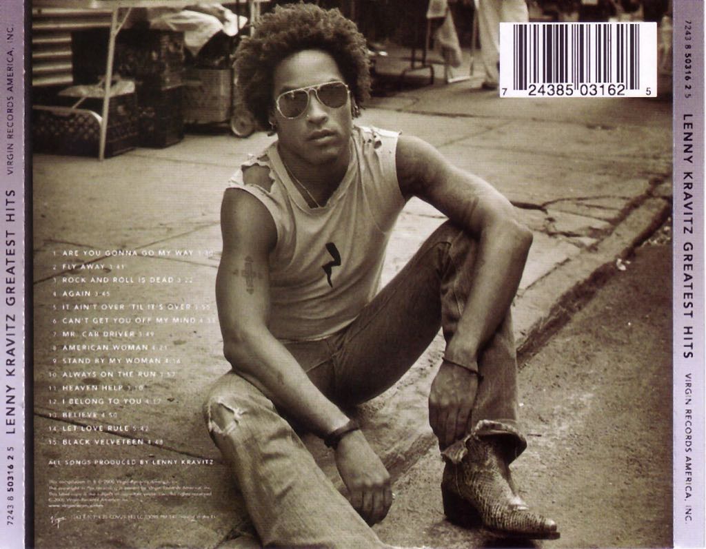 Lenny Kravitz - Greatest Hits - Lenny Kravitz (CD - 62) music collectible - Main Image 2