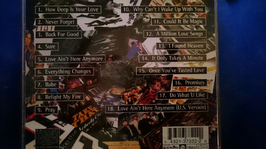 Greatest Hits - Take That (CD) music collectible [Barcode 743213732220] - Main Image 2