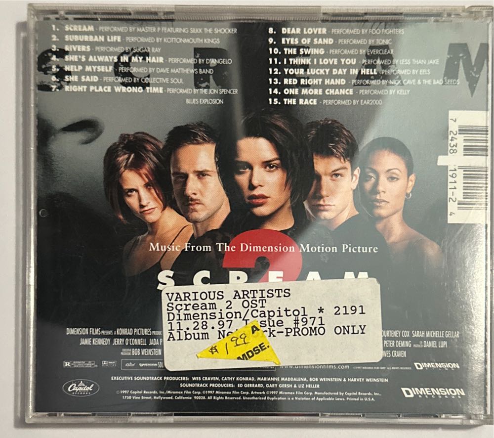 Scream 2 Soundtrack - Scream 2 (CD) music collectible - Main Image 2