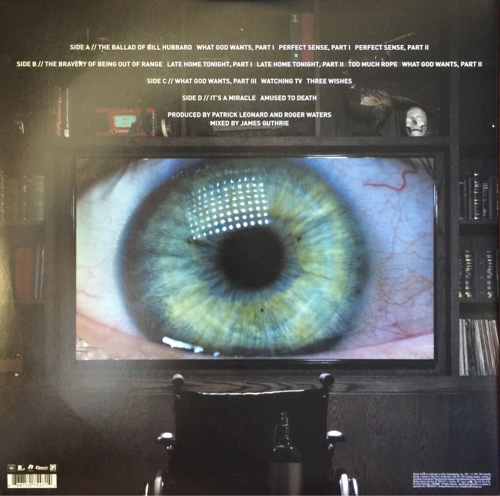 Amused To Death - Roger Waters (AAC - 73) music collectible - Main Image 2