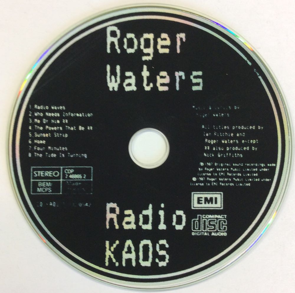 Radio K.A.O.S - Roger Waters (CD - 41) music collectible [Barcode 077774686525] - Main Image 4