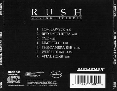 Moving Pictures - Rush (CD) music collectible [Barcode 015775156920] - Main Image 2