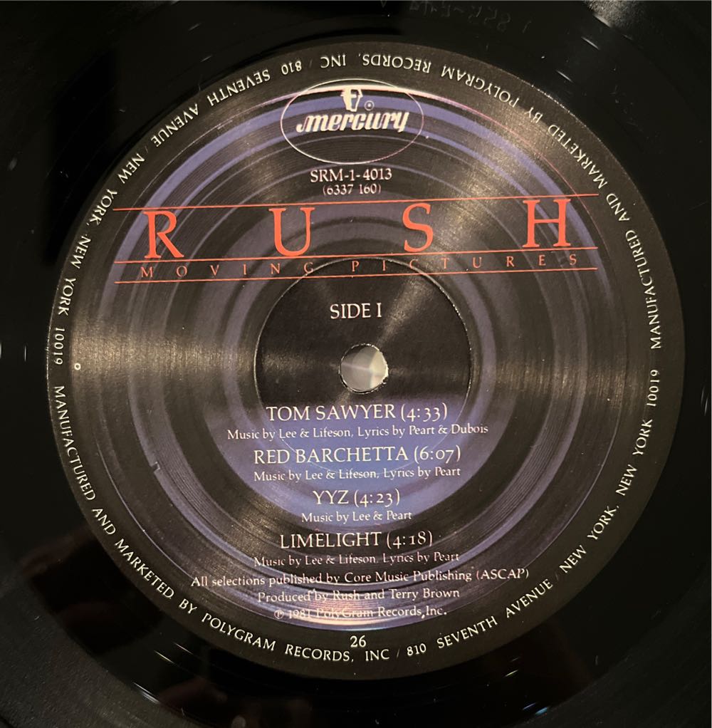 Moving Pictures - Rush (12” - 40) music collectible - Main Image 3