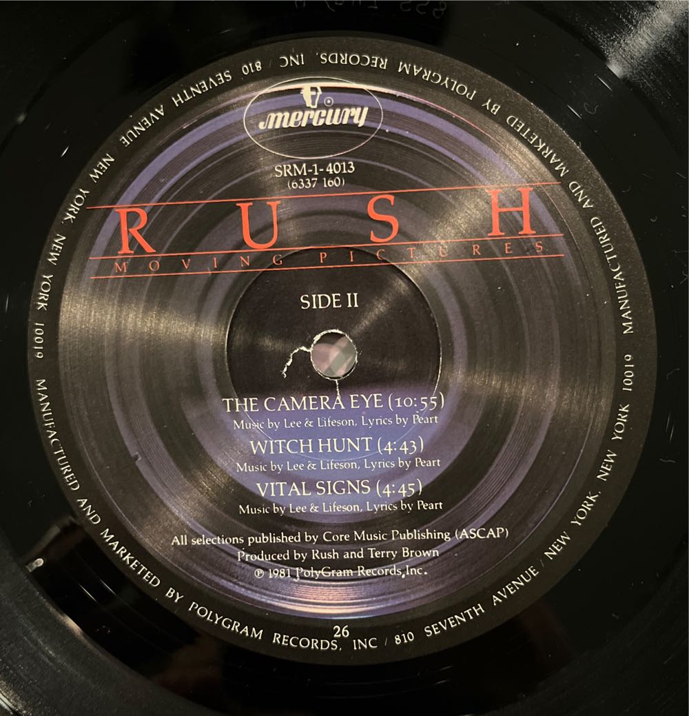 Moving Pictures - Rush (12” - 40) music collectible - Main Image 4
