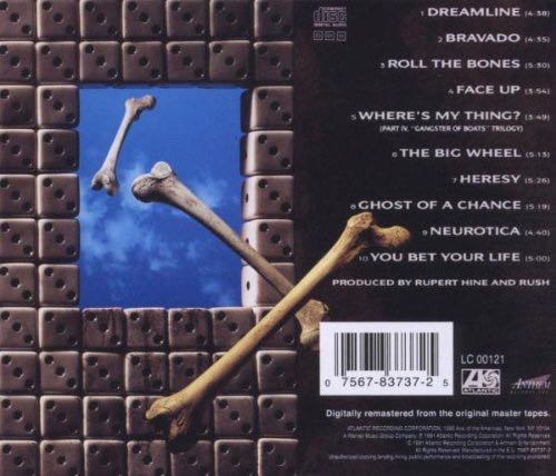 Roll The Bones (24KT Gold) - Rush (CD - 50) music collectible [Barcode 075612289389] - Main Image 2