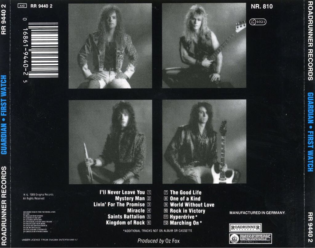First Watch - Guardian (CD - 49) music collectible [Barcode 018777321624] - Main Image 2