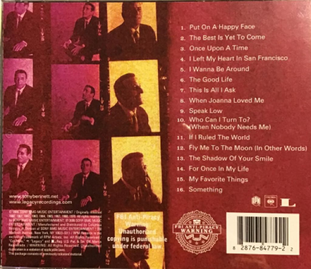 Tony Bennett’s Greatest Hits of the ’60s - Bennett, Tony (CD) music collectible [Barcode 828768477922] - Main Image 2