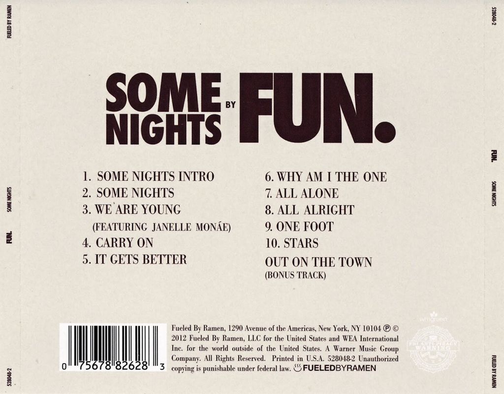 Some Nights - Fun. (12”) music collectible - Main Image 2