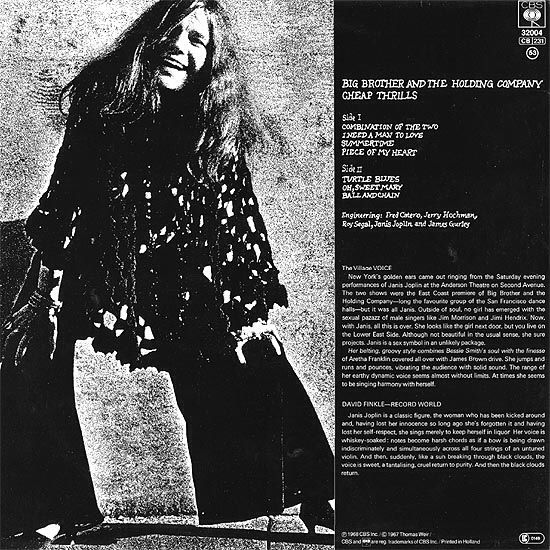 Cheap Thrills - Big Brother & The Holding Company (12” - 3711) music collectible - Main Image 2