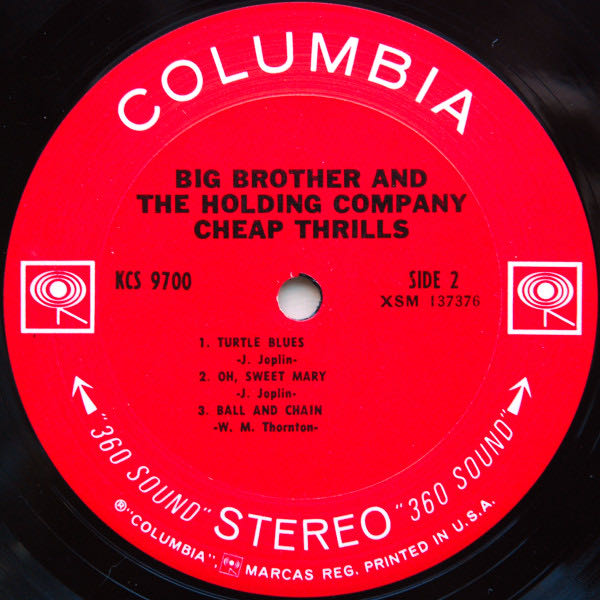 Cheap Thrills - Big Brother & The Holding Company (12” - 3711) music collectible - Main Image 4