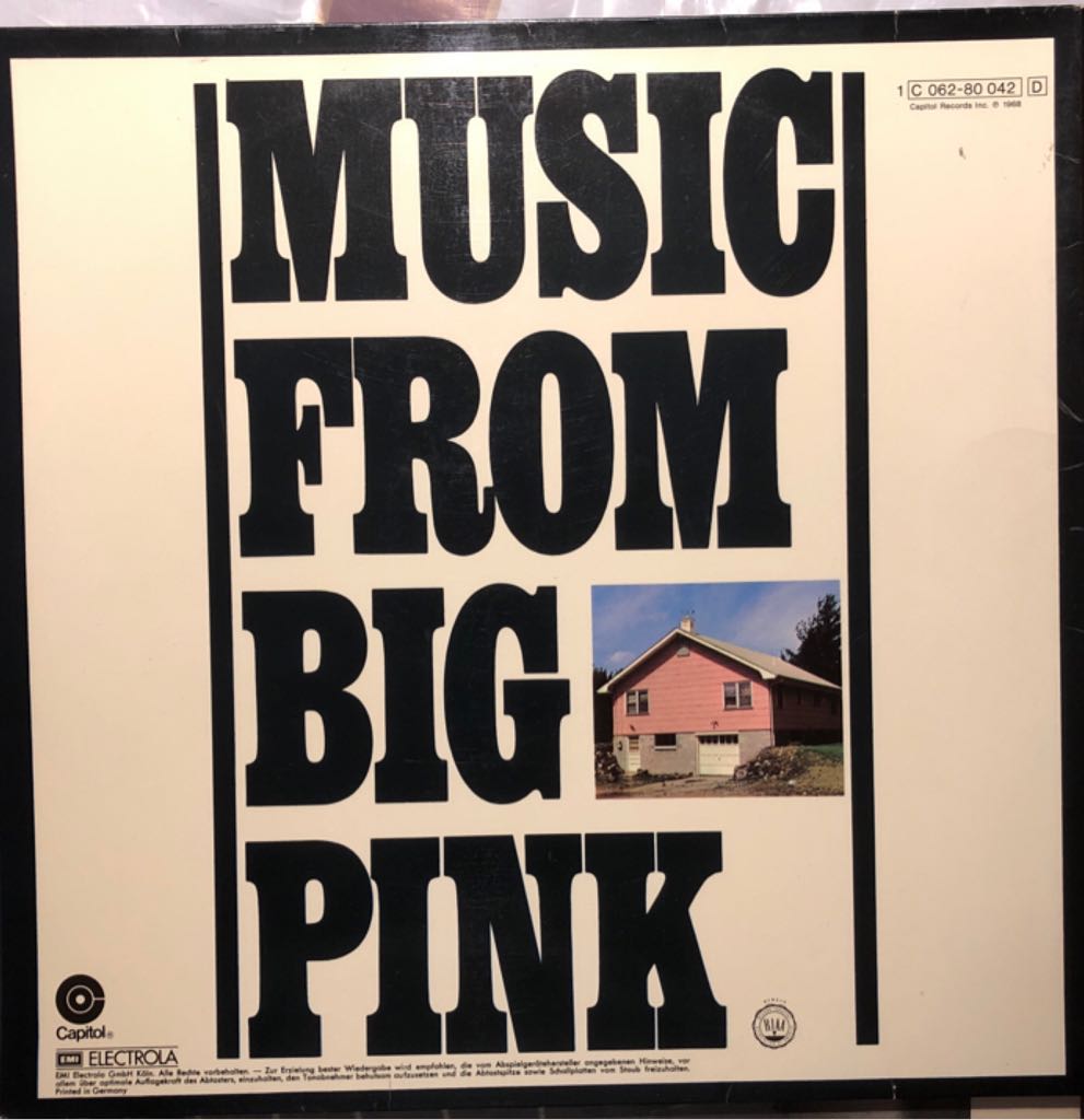 Music from Big Pink - Band, The (12”) music collectible - Main Image 2