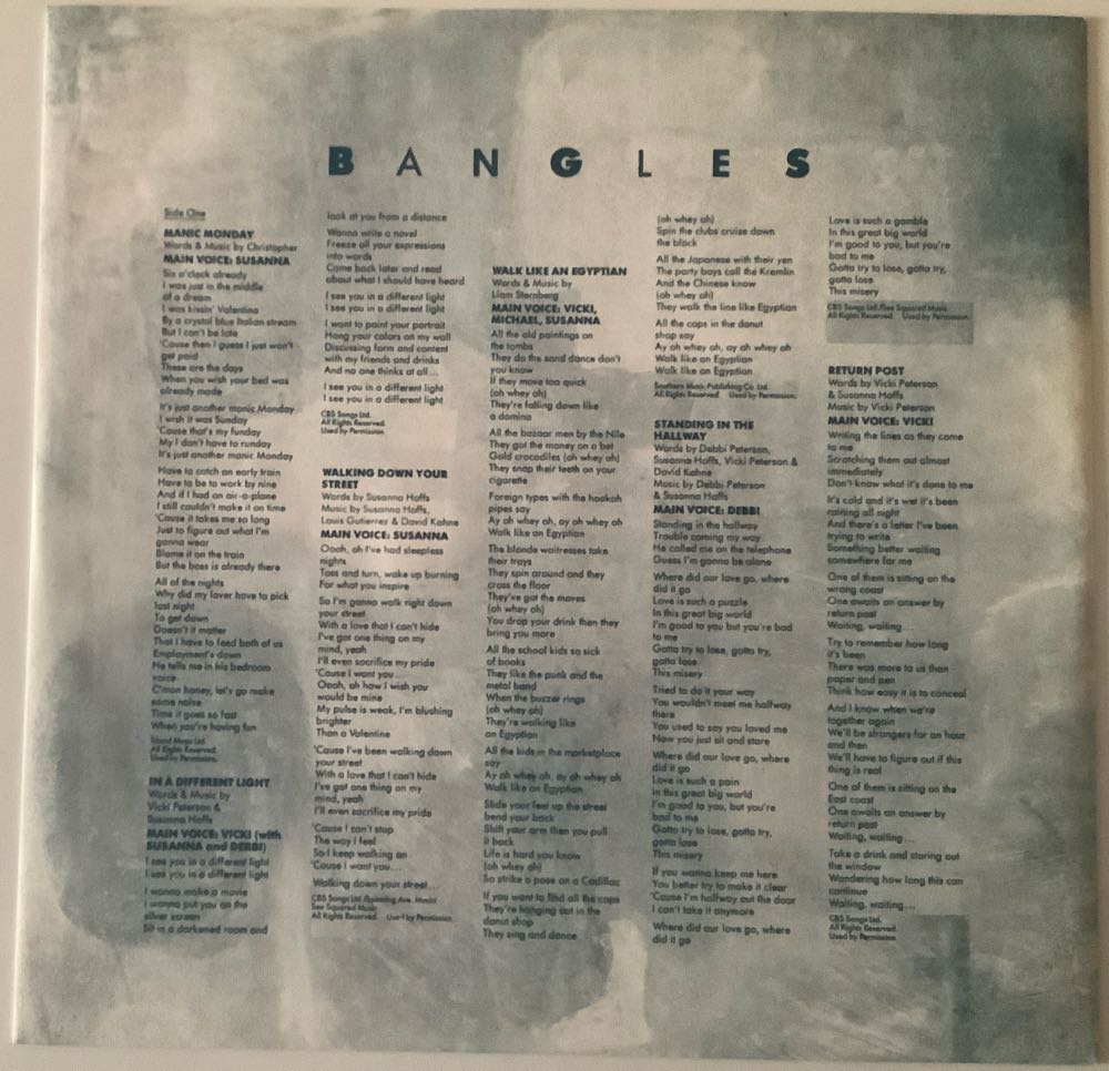 Different Light - Bangles (12” - 39) music collectible [Barcode 5099702665919] - Main Image 3