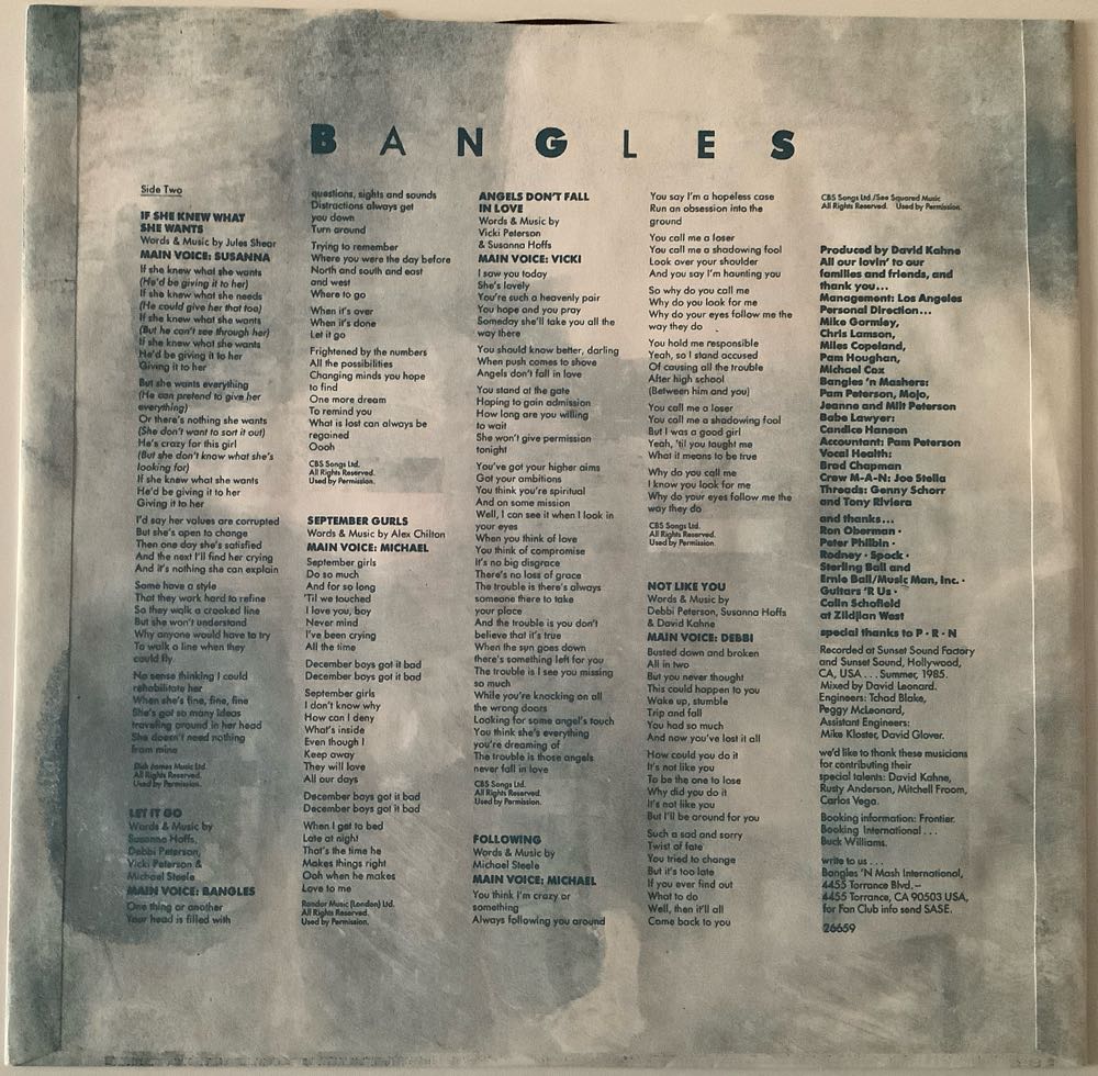 Different Light - Bangles (12” - 39) music collectible [Barcode 5099702665919] - Main Image 4