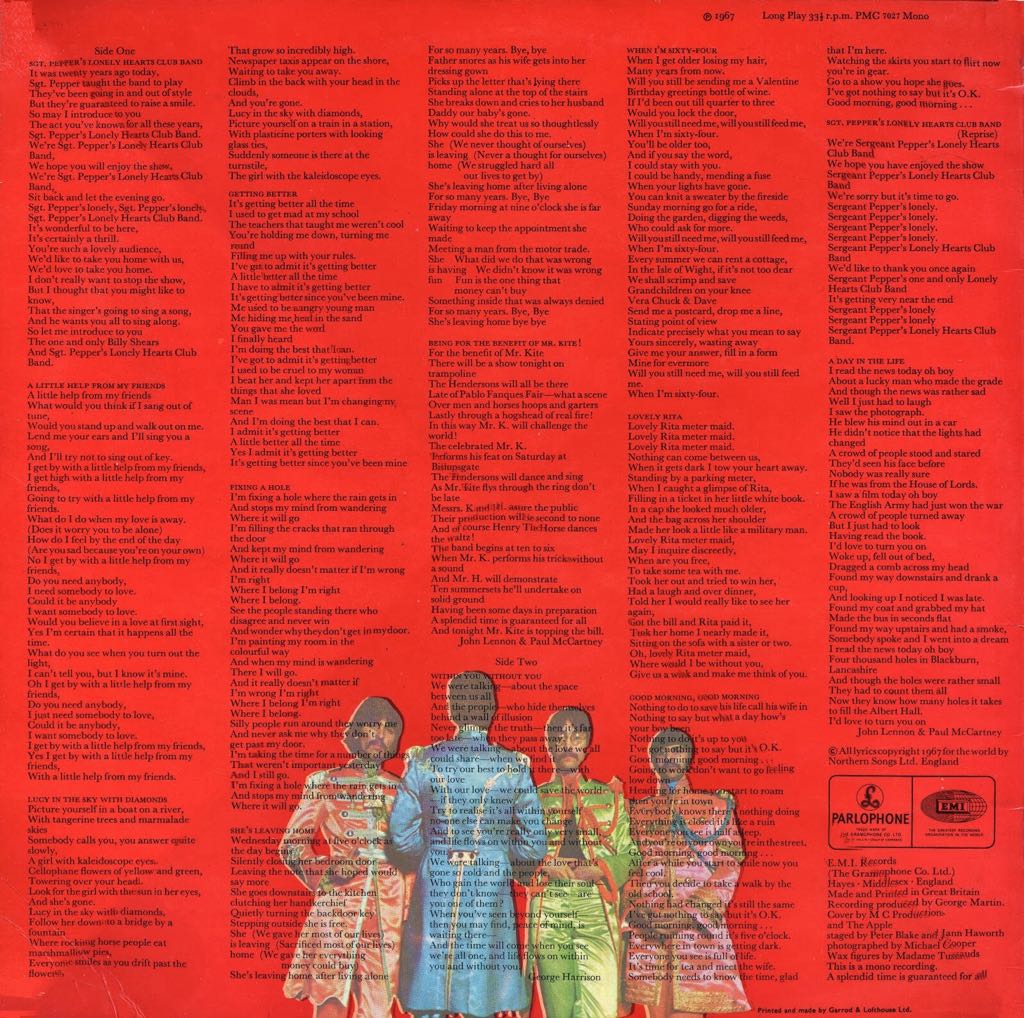 Sgt. Pepper’s Lonely Hearts Club Band - The Beatles (12” - 40) music collectible - Main Image 2