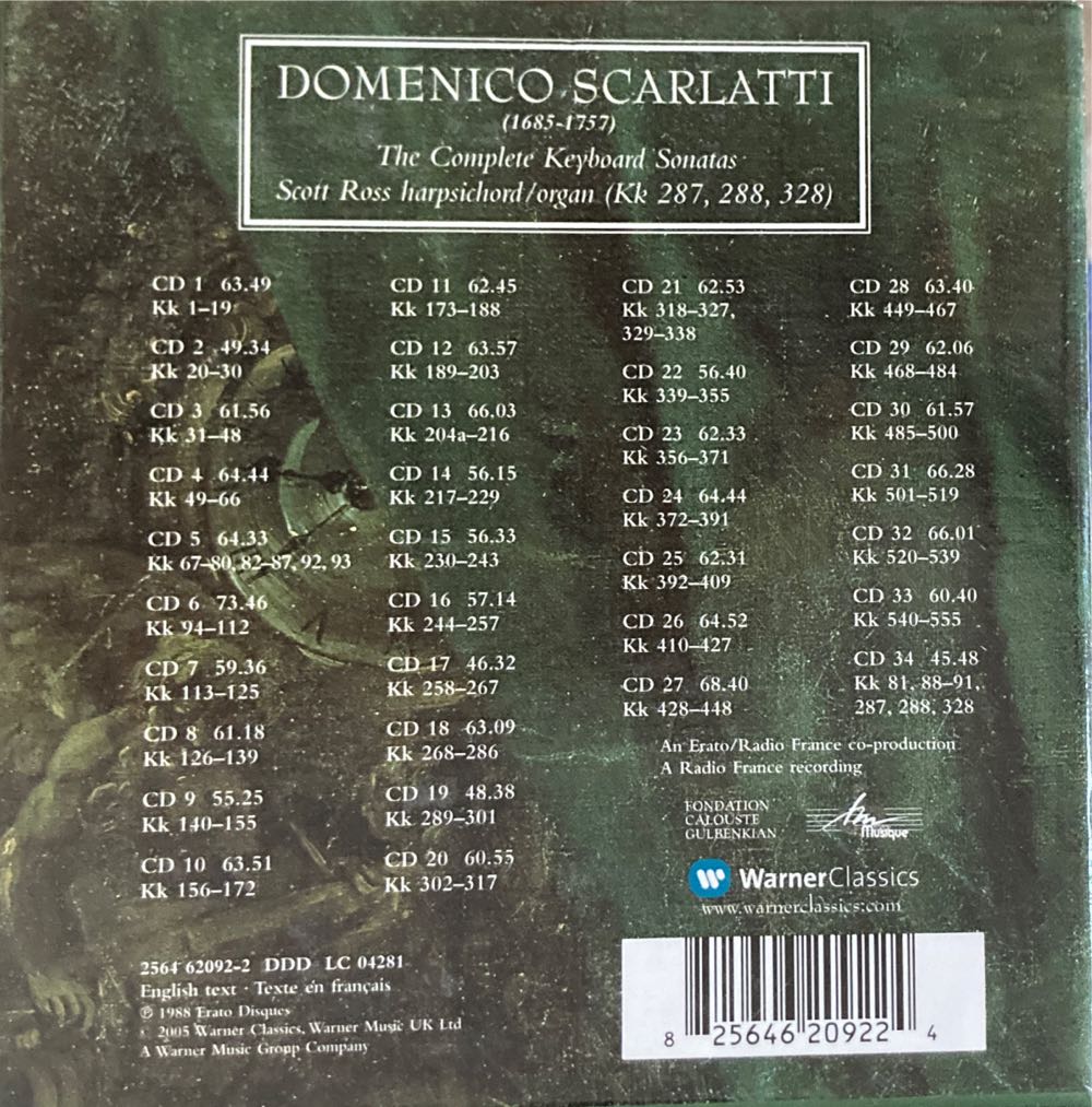 Scarlatti: The Keyboard Sonatas - Scarlatti, Domenico (CD) music collectible [Barcode 825646209224] - Main Image 2