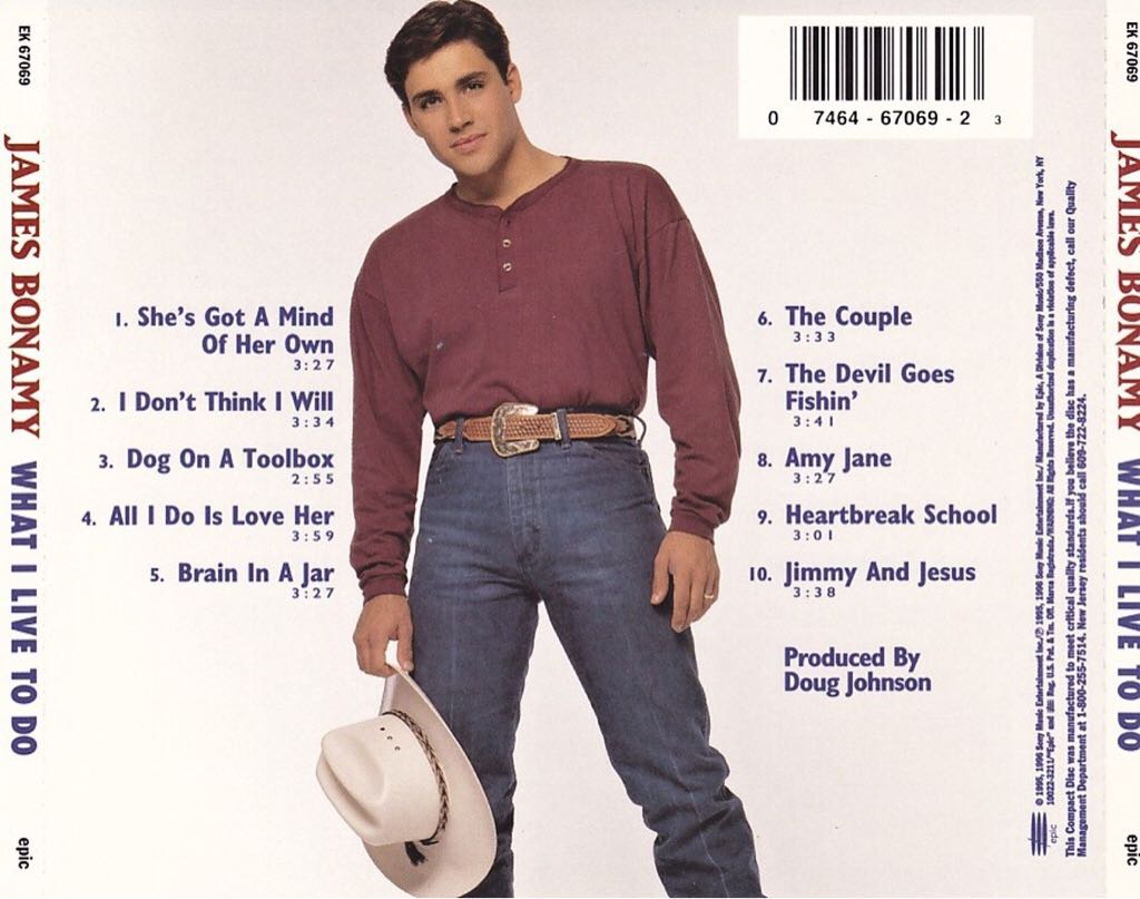 What I Live to Do - James Bonamy (CD) music collectible - Main Image 2