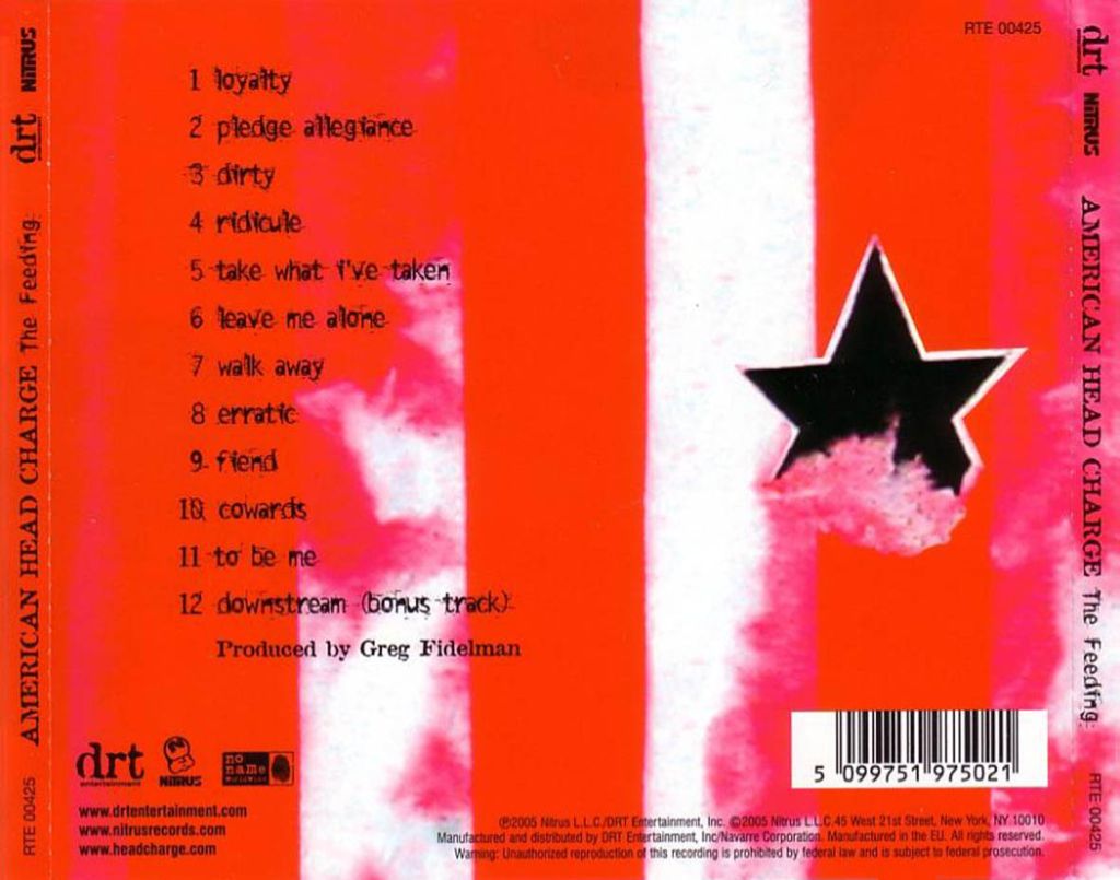 The Feeding - American Head Charge (CD) music collectible - Main Image 2