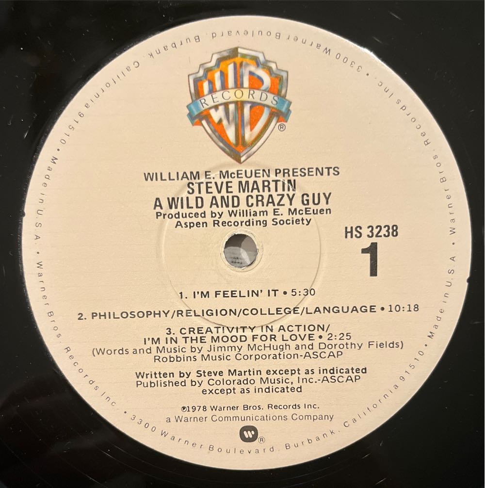 A Wild and Crazy Guy - Martin, Steve (12” - 39) music collectible - Main Image 3