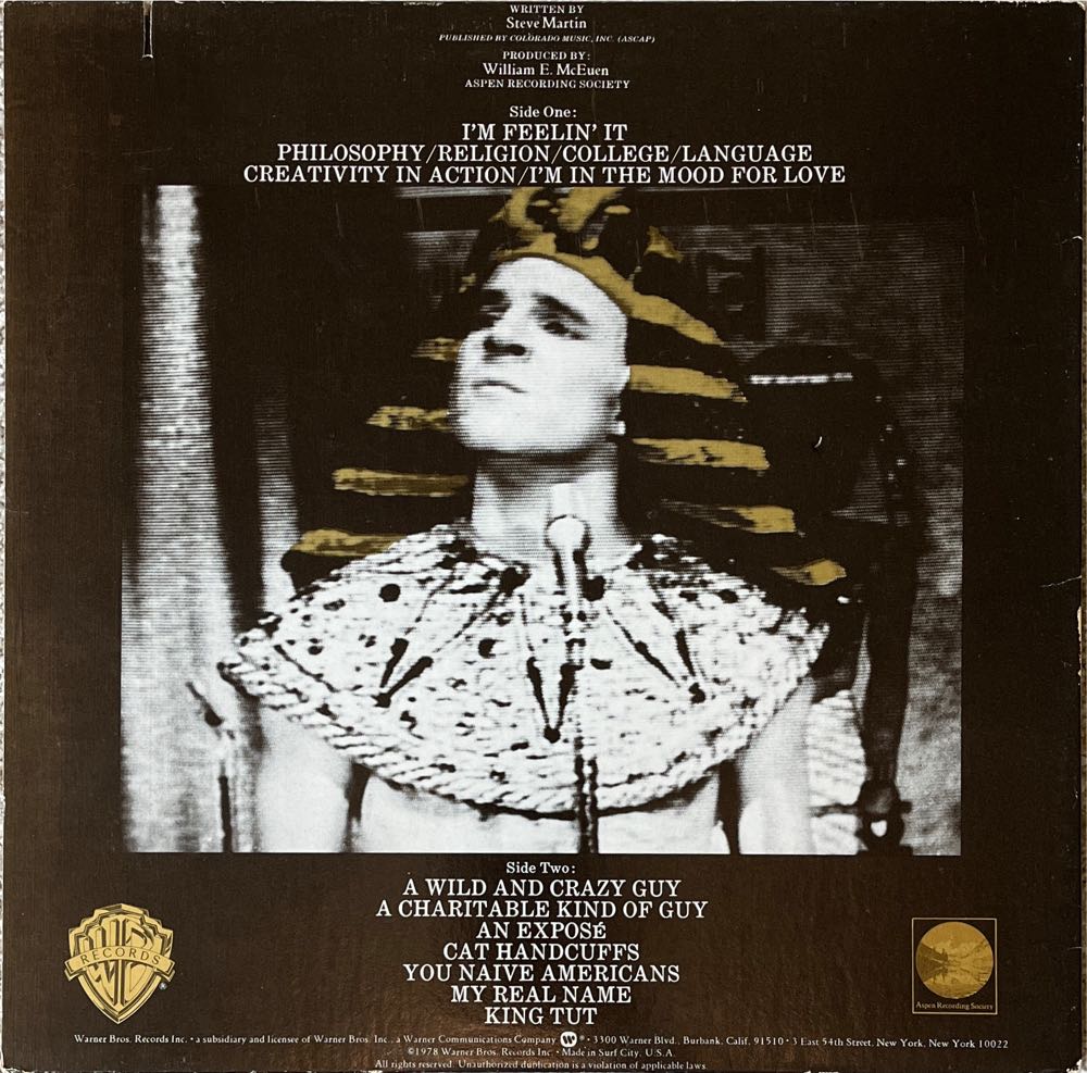Wild and Crazy Guy, A - Martin, Steve (12” - 39) music collectible - Main Image 2