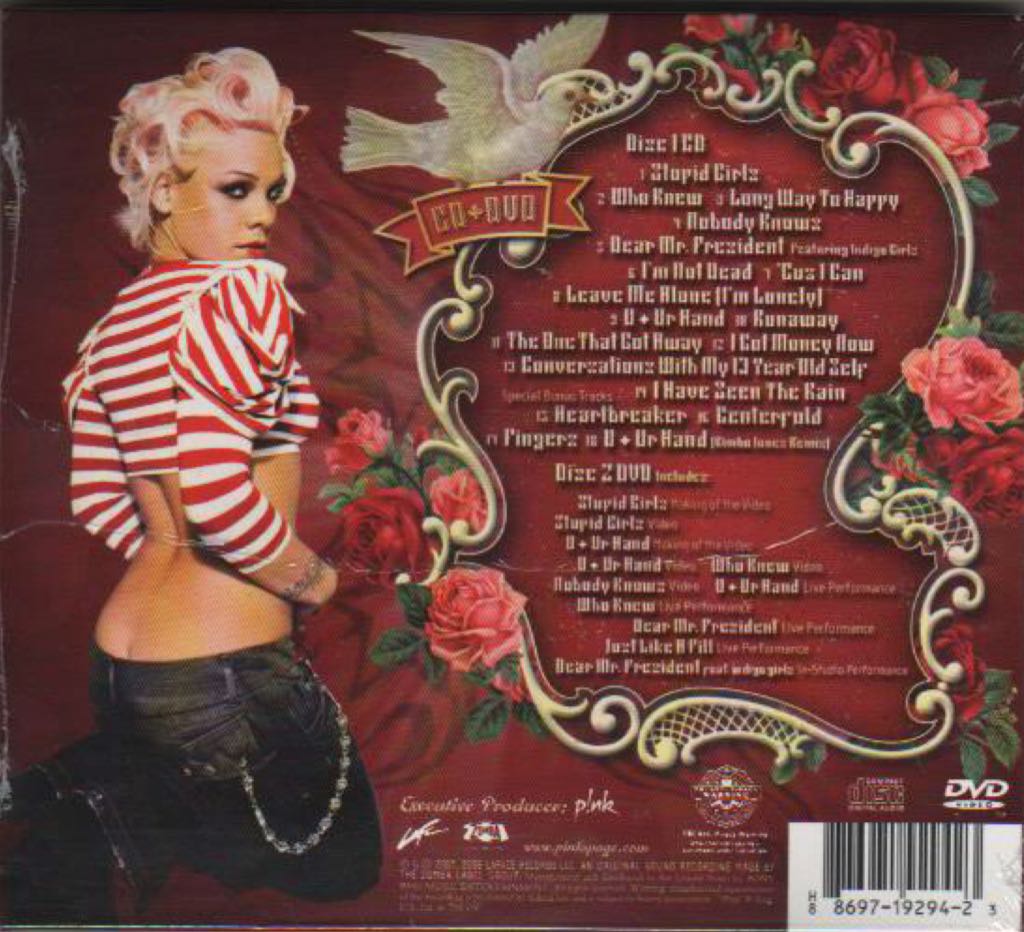 I’m Not Dead - P!nk (CD/DVD) music collectible [Barcode 0886970950626] - Main Image 2