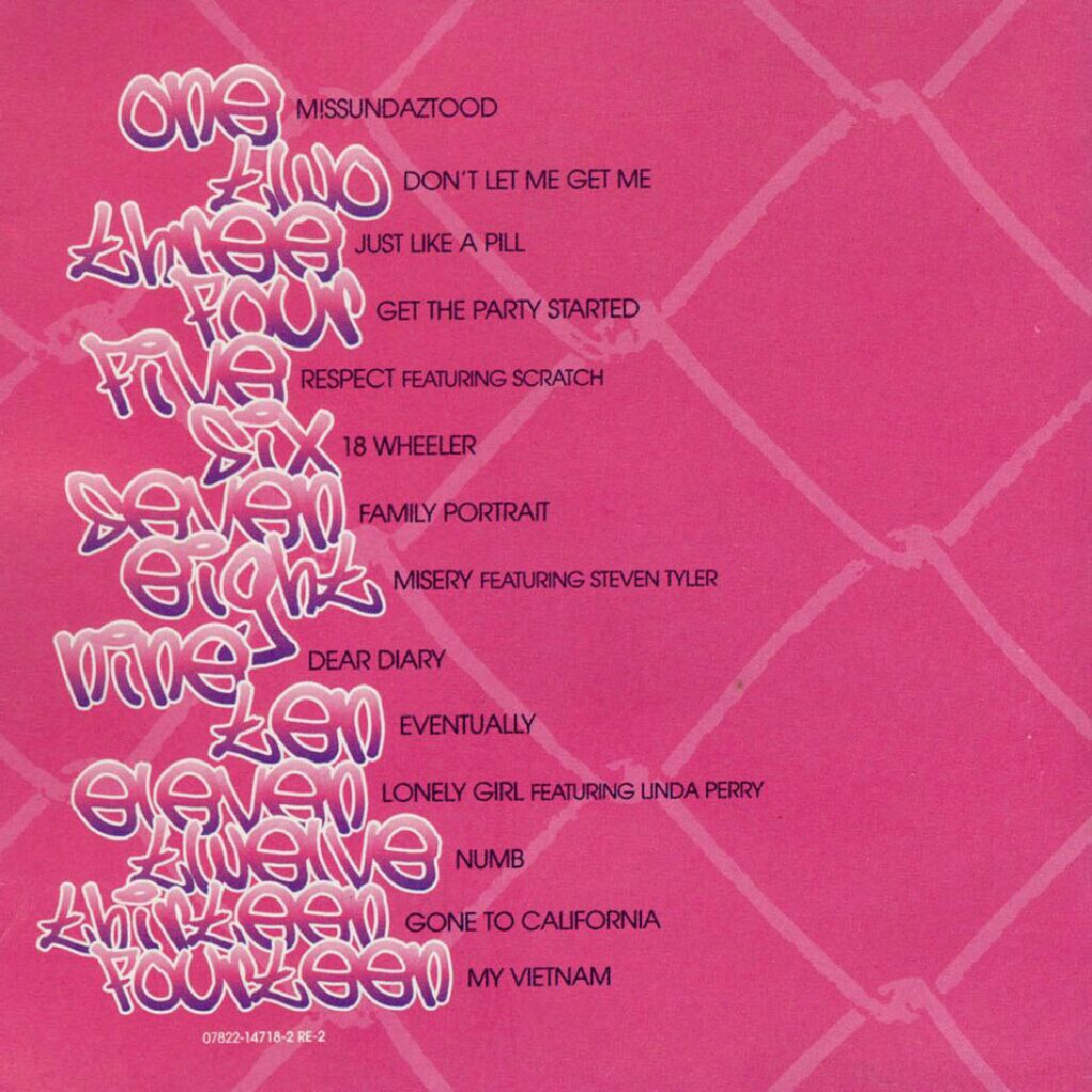 Missundaztood - P!nk (CD) music collectible [Barcode 888751060524] - Main Image 2