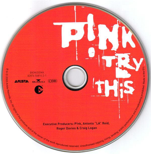 Try This - Pink (CD - 56) music collectible [Barcode 828765681421] - Main Image 3