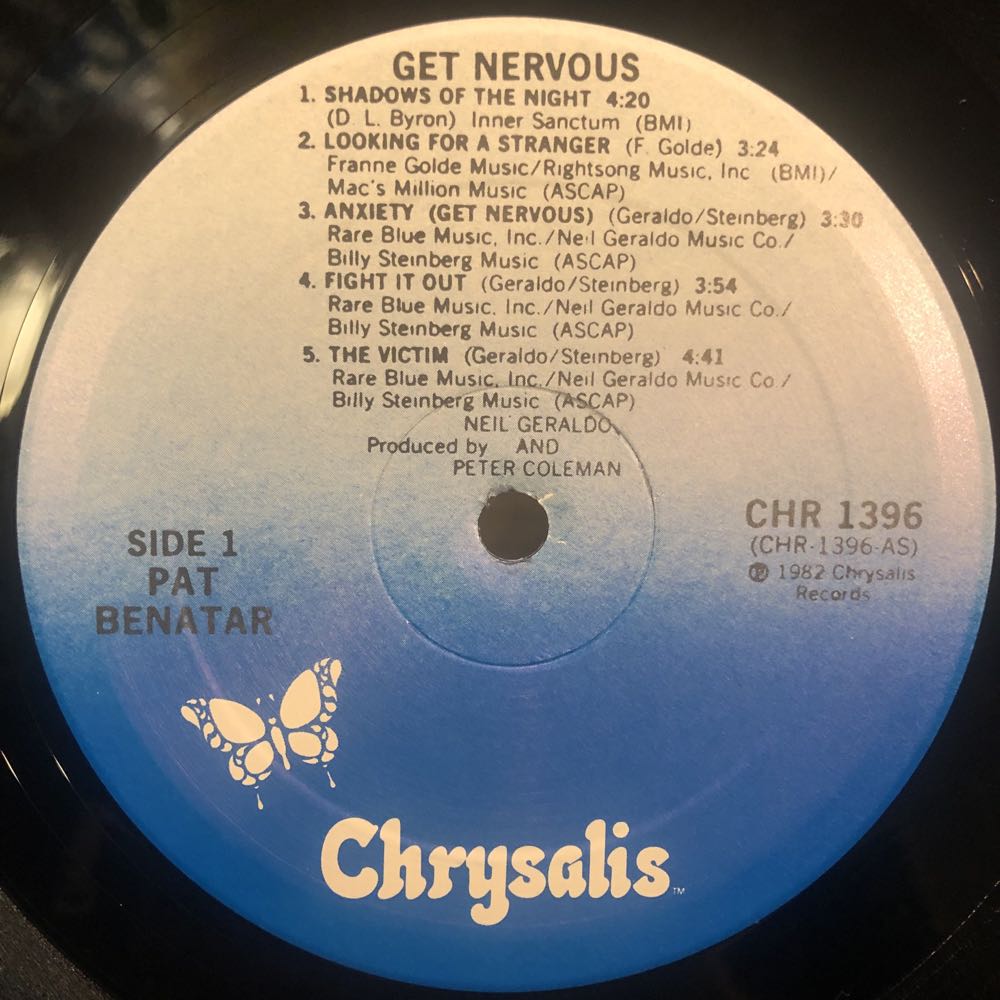 Get Nervous - Benatar, Pat (12”) music collectible [Barcode 074644139617] - Main Image 3