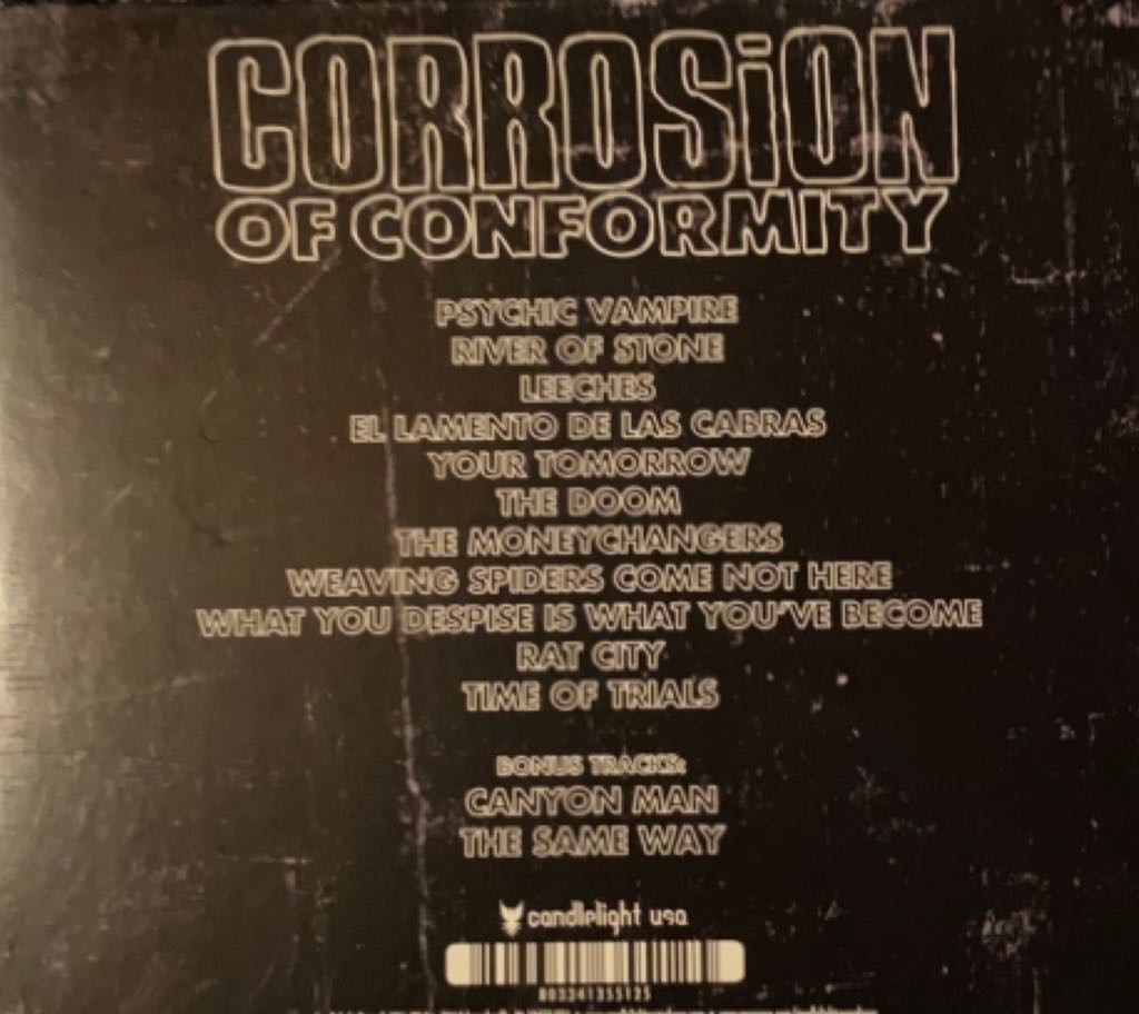 Corrosion of Conformity - Corrosion Of Conformity (CD) music collectible [Barcode 803341355125] - Main Image 2