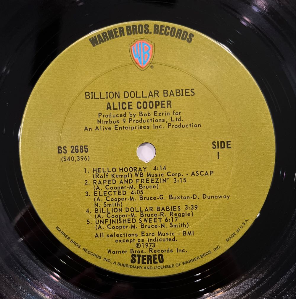 Billion Dollar Babies - Cooper, Alice (12” - 4051) music collectible - Main Image 3